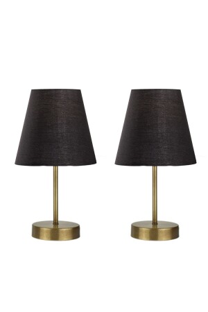 2-teiliges Set Marla Modern Metal Leg Fabric Head Table Lamp Lampshade MARLAEE - 2