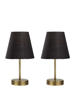 2-teiliges Set Marla Modern Metal Leg Fabric Head Table Lamp Lampshade MARLAEE - 3