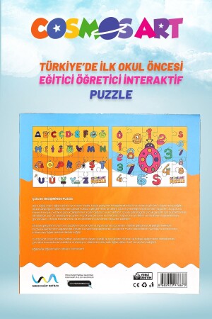 2-teiliges Smart-Puzzle für Kinder – Buchstaben – Zahlen - 5