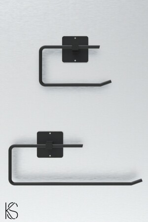 تصميم منشط منشط أسود حامل الحفاضات صمام الحفاضات صمام ورق معلق مجموعة من 2 - Kilinç Store