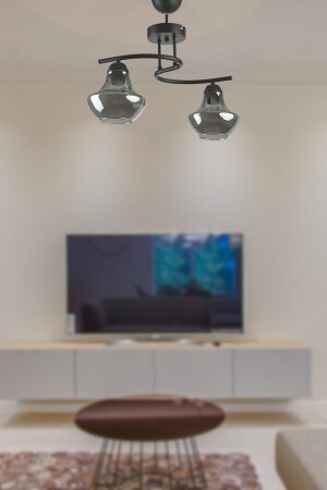 غرفة المعيشة - المطبخ - غرفة النوم اللون الأسود الزجاج المدخن 2 قطعة شمعة TYC00514116648 - Modavize