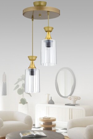 مكنز المعلقة المعلقة القديمة 2 قطعة المضخة ميكا الزجاج الشفاف الحديث الشنعة TYC00765173412 - Genel Markalar