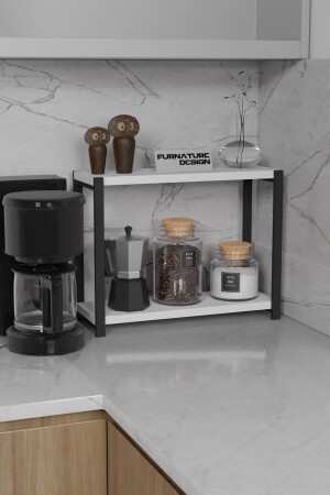 منظمة المطبخ من المعدات من المكتب 2 رف رف رفيع حمام منظمة المطبخ من المعدات البيضاء TYC00788374556 - FurnatureDesign