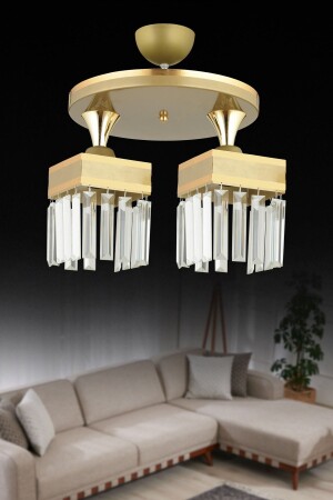 منز-قديم الكريستال الحجر 2-فلافون صفراء شريط مربع تراجع وجها للفخام الشنابل TYC00832588574 - Kraliçe