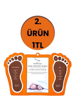 2. Ürün 1 Tl Ayak Topuk Soyucu Çorap Maske Ölü Deri Soyan Ayak Çorabı MjCare Peeling Maskesi ZZ845LA - 2