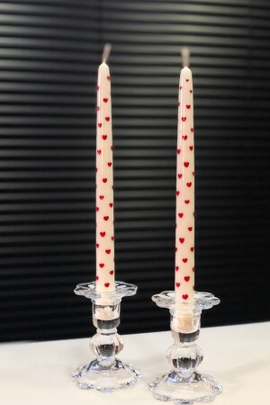 مجموعة من 2 شمعة قلب سيزي شمعة قلب بيضاء شمعة رائحة - Yaba