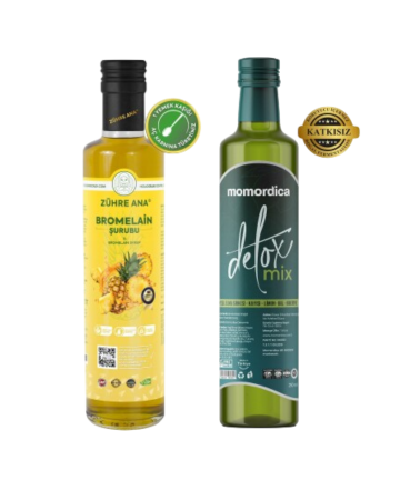 مجموعة من 2 Zühre Ana Bromelain المخدرات من التوتير مخربة & Momordica DetoxMix - 250 ml - Momordica