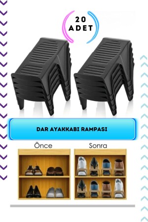 منز الحذاء - 20 قطعة منظمة الحذاء الضيق 20 قطعة - منظمة الخزانة - Bimbambom