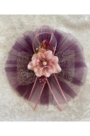 مـنـز-لوتس زهرة زينة بنطلة أرجوانية قطعة واحدة 20 × 20 سم الزفاف الخصم هينا زينة حقيبة - Süsler