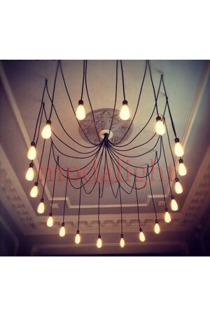 مُصباح عود العنكبوت 20 كمبيوتر تصميم رياضي حديثة مُصباح قمرة مود 5461 - DESİNGSTORE