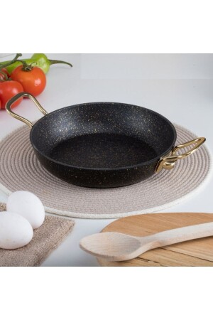 20 Cm Gold Stone Sahan- Non-Stick Yumurta Omlet Tavası 20 cm (Çelik Kulp) - Evren