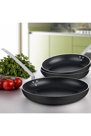 20 Cm Gust Dark Maksi Tava- Horeca Non-stick Kızartma Tavası 20 Cm (Lama Kulp) - 1