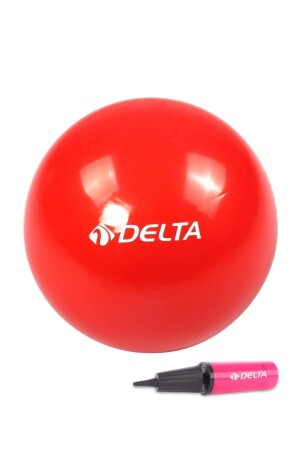 20 cm roter Pilates-Balance-Übungsball + Pilates-Ballpumpe - 1