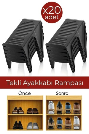 20 Stück Einzelschuh-Organizer-Rampe BAYEV-SHOESMPS20LI - 2