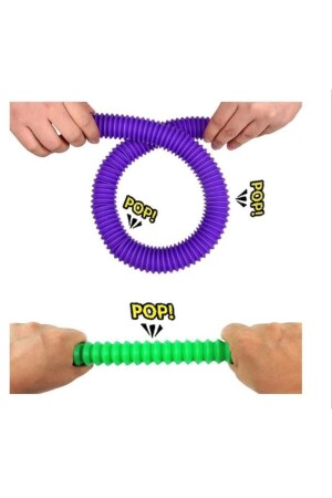 20 Stück Pop Tubes pädagogisches Stressabbau-Spielzeug flexibles Rohr CF12390 - 2