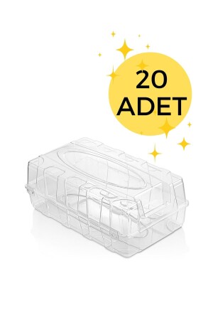 20 Stück transparente Herren-Schuhbox – transparenter Schuh-Organizer - 2