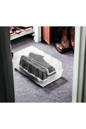 20 Stück transparente Herren-Schuhbox – transparenter Schuh-Organizer - 4