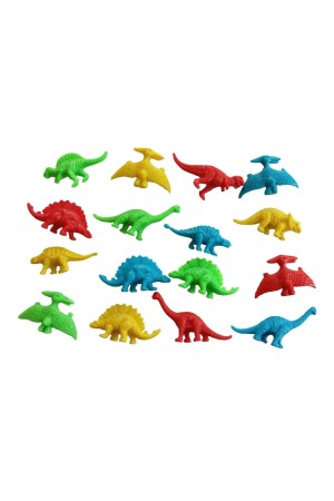 20-teiliges Dinosaurier-Set aus Kunststoff in 4 verschiedenen Farben - 1