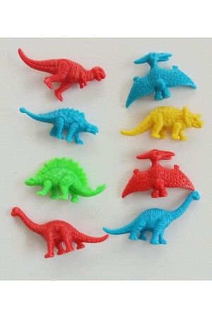 20-teiliges Dinosaurier-Set aus Kunststoff in 4 verschiedenen Farben - 6