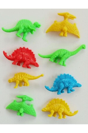 20-teiliges Dinosaurier-Set aus Kunststoff in 4 verschiedenen Farben - 7