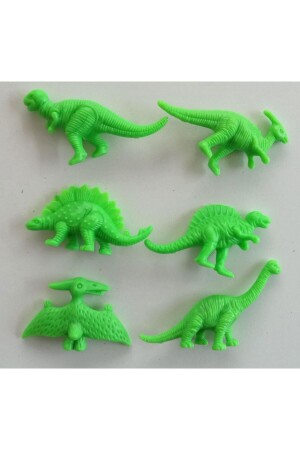 20-teiliges Dinosaurier-Set aus Kunststoff in 4 verschiedenen Farben - 8