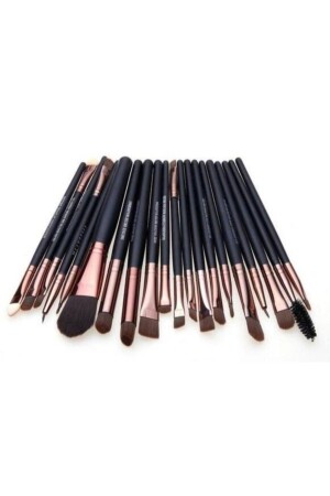 20-teiliges Make-up-Pinsel-Set Schwarz - 1