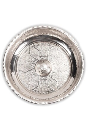 الحمام المجاور من النحاس الحمام الحجر النيكل مطلي 20 سم UA2336 - Ustası Antepte