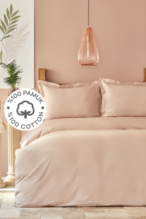 (منز) - العودة إلى الأساسية (بودر مظلم) - (مجموعة غطاء غطاء مزدوج 200) - 18.01.0941 - Karaca Home