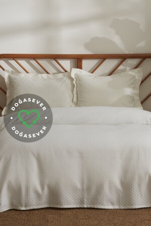 محبي الطبيعة (لورينا) البنفسجية مزدوجة (جاكارد) 200 × 230 سم - Karaca Home