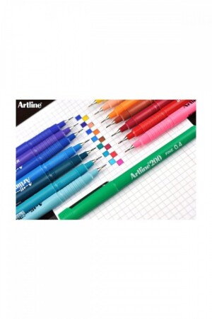 200 Fineliner 0. 4 mm Schreib- und Zeichenstift mit feiner Spitze, 15 Farben, Set ART200-15 - 1