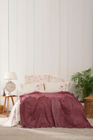 (مينز-لونا كلاريت) الحمراء المزدوجة المكونة من غطاء 200 - Karaca Home