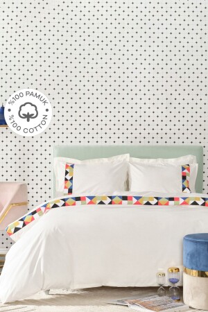 مجموعة 200 من غطاء القماش المزدوج المزدوج من طراز MNZ-Cedric - Karaca Home