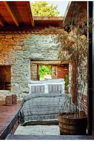 (منز-شوني) القطن الأسود مزدوج المجموعة 200 - Karaca Home