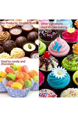 200 Stück bunte Muffin-Cupcake-Formen, Kuchenkapsel, Cupcake-Muffin-Papier - 5