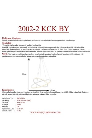 2002-2 30-40 weißer LED-Kronleuchter 2002-2 VON KCK - 7