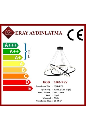 2002-3 Schwarzer Led-Kronleuchter 2002-3 SY - 4