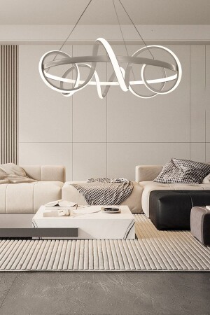 منز-حلقة المتحركة من الشنادل 2002 - أبيض - LEDMİ