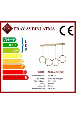 2004-4 S Antiker Reihen-LED-Kronleuchter 2004-4 S ESK - 5