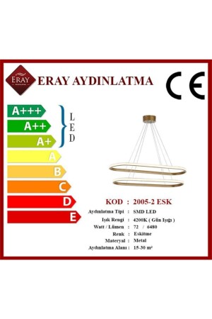 2005-2 Antiker Ellipsen-LED-Kronleuchter 2005-2 ESK - 6