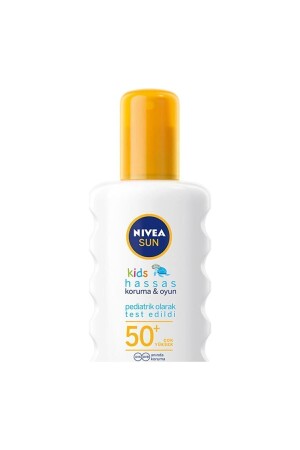 منز- شمس الطفل حساسة رش الشمس 200ml- Spf50- مقاومة للمياه- مرطبة- UVA / UVB حماية - Nivea