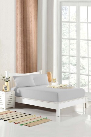 200x200 Lastikli Çarşaf Pamuklu Kumaş (YASTIK KILIFLI) 30 Cm Kenar - Homenup