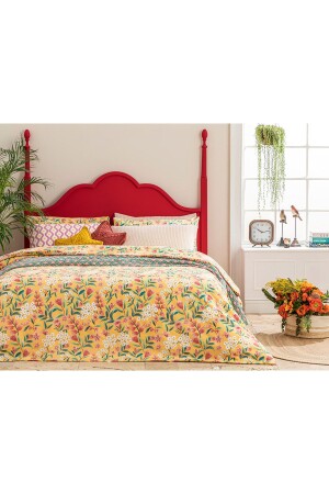 فرع من النحاس المزلق من الحديد السهل غطاء المزدوج 200x220 سم صفراء 10038588 - English Home