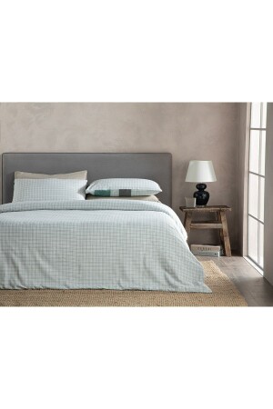 خط منخفضة منخفضة من الحديد مجموعة غطاء غطاء مزدوج 200x220 سم خضراء TYCVRR9KXN168608543295976 - English Home