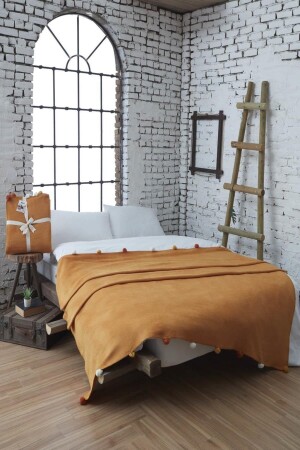 كتانة من المزاج المزدوج من المزاج 200x220 خردل URT-874. 20001. 008 - Dolce Bonita Home