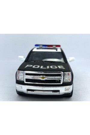 2014 Chevrolet Silverado Polis Çek Bırak 5 inch. Oyuncak Araba 1:46 KT5381DP - 4