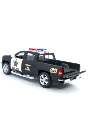 2014 Chevrolet Silverado Polis Çek Bırak 5 inch. Oyuncak Araba 1:46 KT5381DP - 5