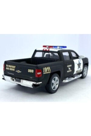 2014 Chevrolet Silverado Polis Çek Bırak 5 inch. Oyuncak Araba 1:46 KT5381DP - 7