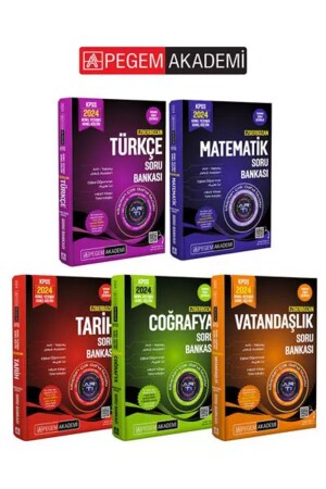 م.ن.ز-بيغيم أكاديمية 2024 كيبس جيجك لعبة تغيير البنك الأسئلة مجموعة (5 كتب) - Pegem Akademi Yayıncılık