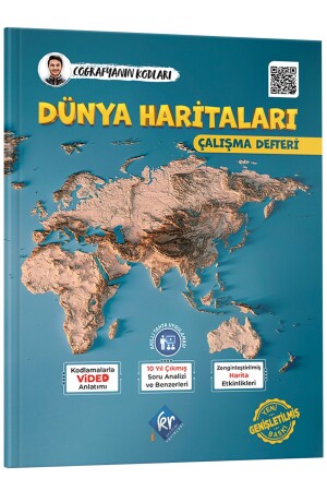 2024 Coğrafyanın Kodları Dünya Haritaları Çalışma Defteri Genişletilmiş Baskı (TÜM SINAVLAR İÇİN) - 2