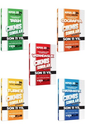 منز-يديكليم 2024 كبسس GY-GK مواضيع البكالوريوس، حل بالكامل 11 سنة مجموعة الأسئلة، 5 كتب - Yediiklim Yayınları